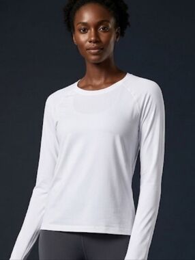 Crz Yoga White Long Sleeve Small
